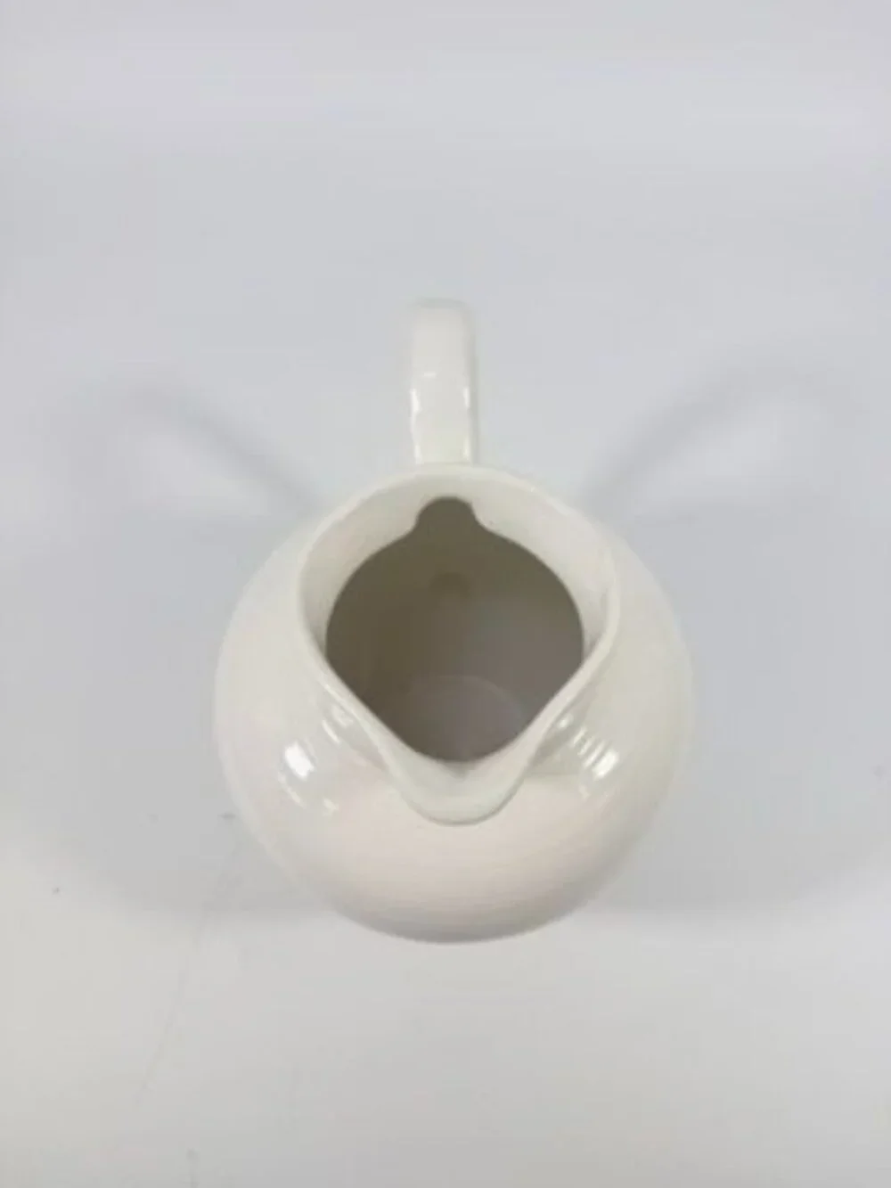 Ironstone Ceramic Pitcher White Ribbed Beehive Fapor Portugal Textured Stoneware - Picture 9 of 16